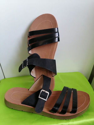 Bo'aime women's sandals size 39 new, black
