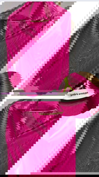Pink woman πουκάμισο φουξ