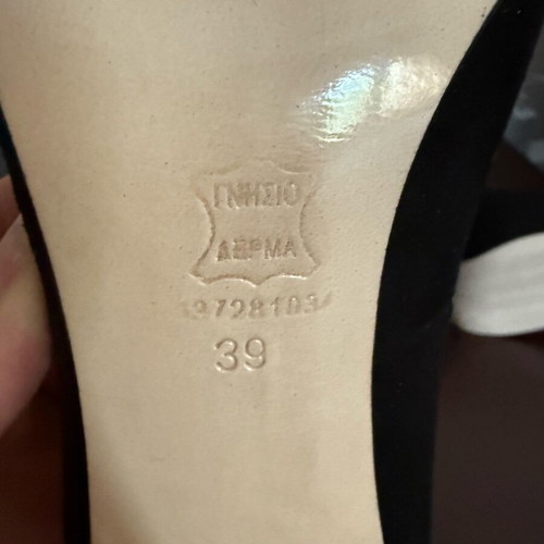 Sagiakos pumps new, leather, black, size 39