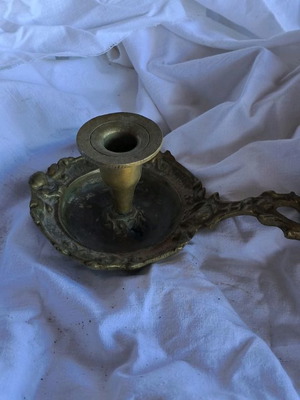 Brass candlestick used