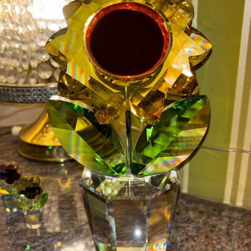 Sunflower Swarovski large 21 cm rare, like new