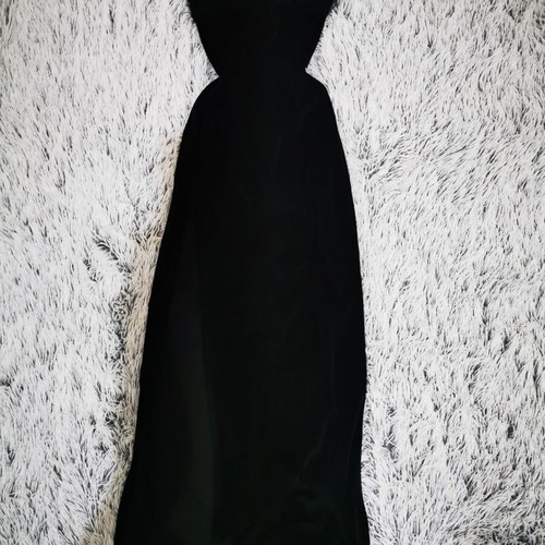 Black evening long dress like new