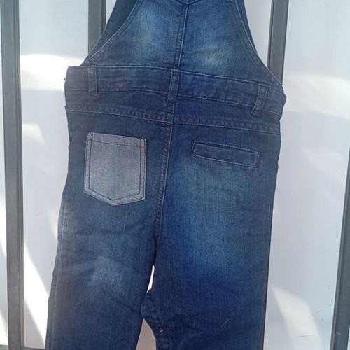 Denim overalls for babies like new, size 23 months, Barman