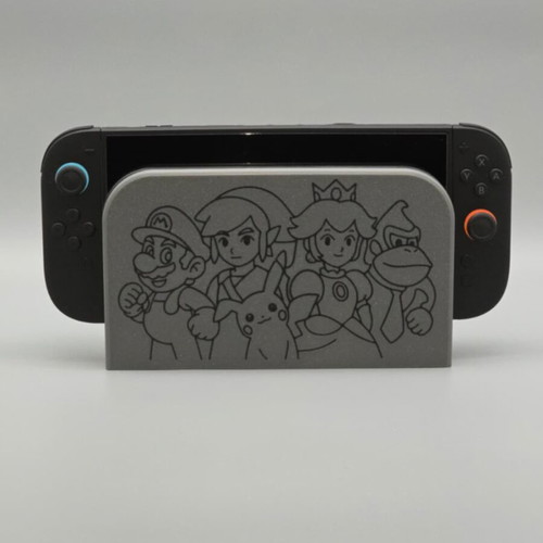Nintendo Switch 2 3D Printed Dock Cover with Super Mario Design