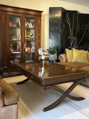 Leather sofas set like new with armchair by Kourtis