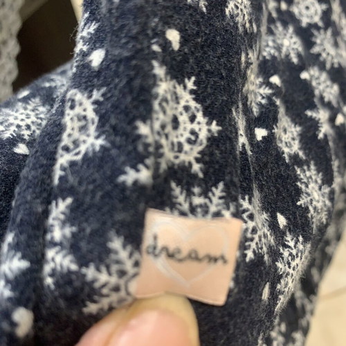 Esmara women's long-sleeve pajama shirt, white and blue