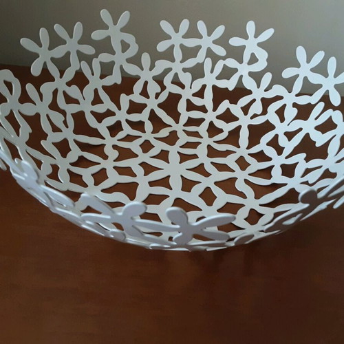 Fruit bowl used, metal