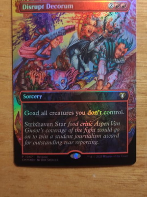 Disrupt Decorum Magic the Gathering card new