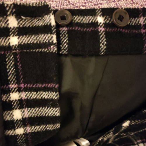 Yessica plaid pleated kilt style skirt used, size M