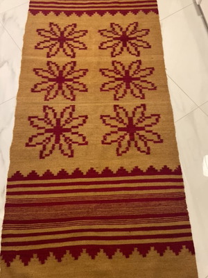 Traditional woolen woven runner from Epirus, like new, 220x82 cm