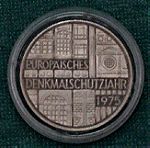  5 Deutsche Mark 1975 Europäisches Denkmalschutzjahr .