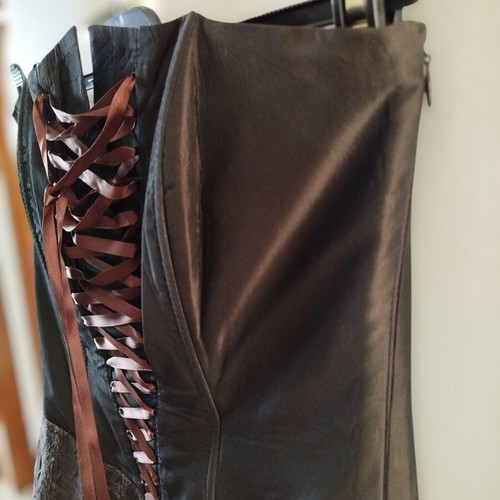 Mischalis Studio Asymmetric Corset Dress like new, brown