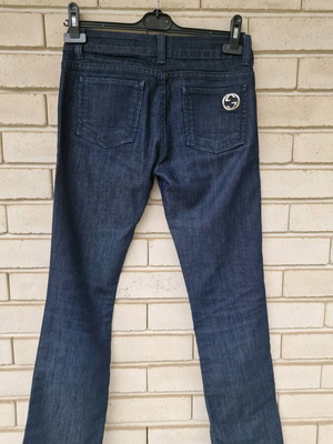 Gucci Vintage Jeans Size 27 Refurbished Dark Blue Cotton