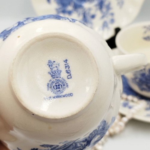 The Kirkwood Blue by Royal Doulton tea cup and saucer set like new