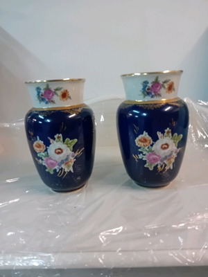 Porcelain vases Ionia Hellas used, pair