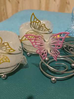 Decorative candle holders new, set of 4 pieces