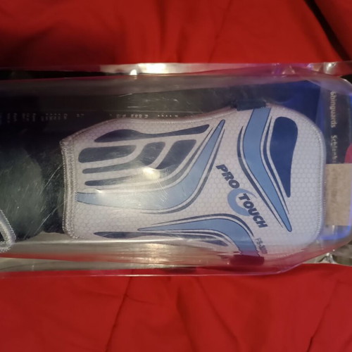 Football shin guards new, size large