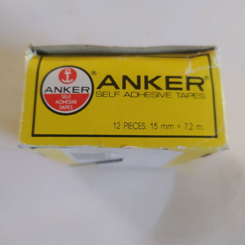 Vintage Anker tape box with 5 sealed rolls from 1970-80s
