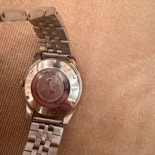 Jovial Automatic 25 Jewels Swiss watch used with date, mid-century style
