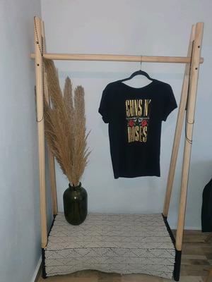 Guns and Roses t-shirt used, Stradivarius, black, size S