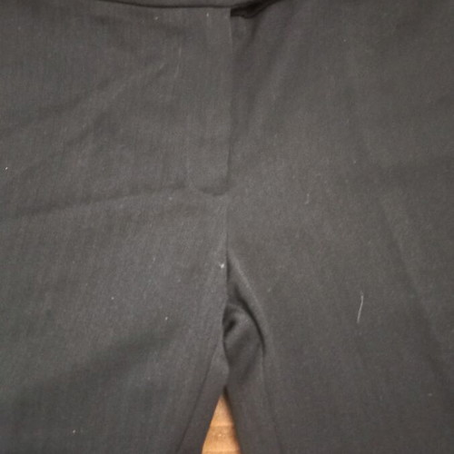 Women's pants used, 2 black striped, size S