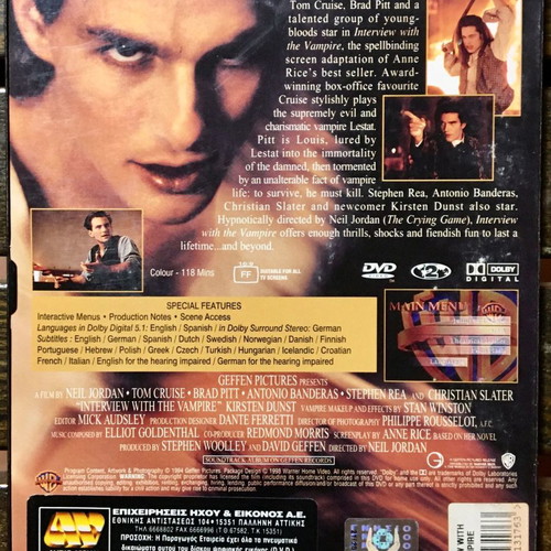 DVD Interview with the Vampire: The Vampire Chronicles used, subtitles