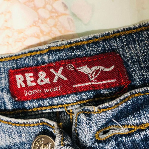 RE&X Pants used, size L, blue