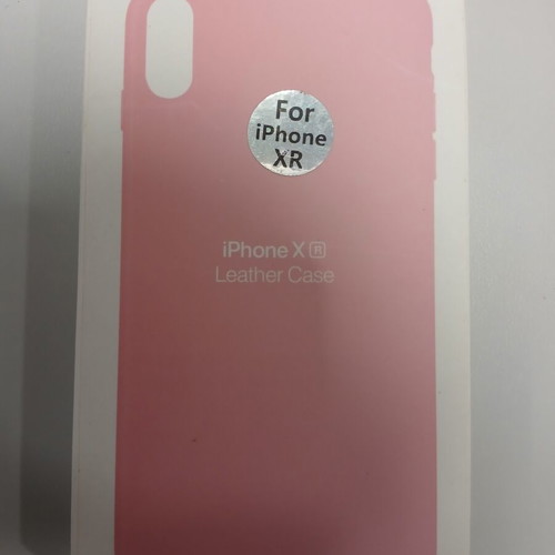 Apple Leather Case for iPhone XR pink new