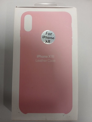 Apple Leather Case for iPhone XR pink new