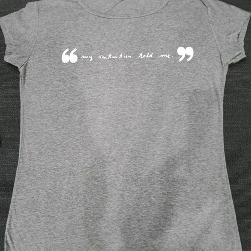 T shirt blouse gray size L like new