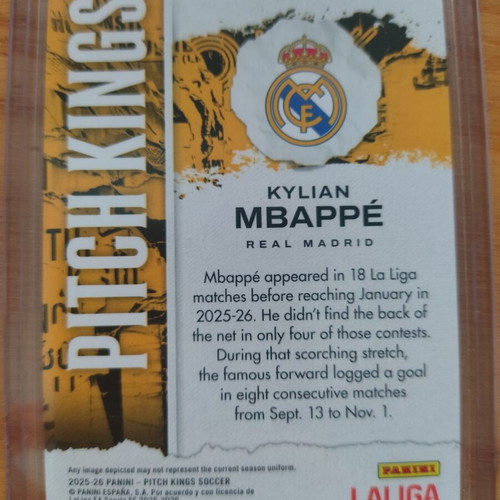 Panini Pitch Kings Kylian Mbappe Real Madrid card