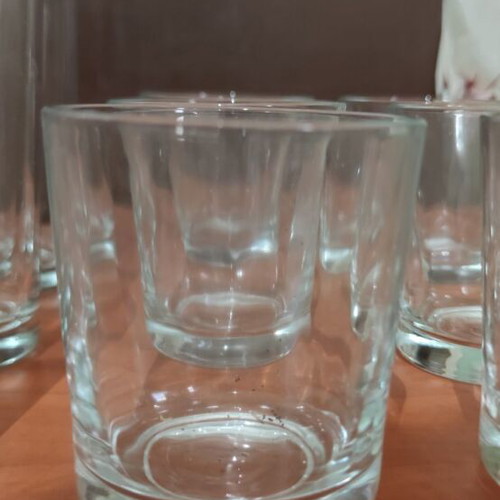 Pasabahce Alanya glass set, 12 pieces, new, heavy glass