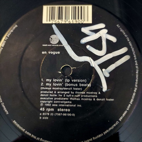 En Vogue My Lovin’ 12'' Vinyl Maxi Single used, original UK 1992