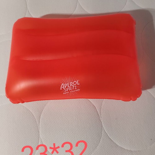 Inflatable beach pillow new, Aperol orange, single piece