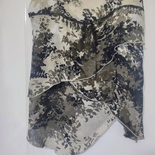Mexx asymmetrical layered spaghetti top like new, colorful