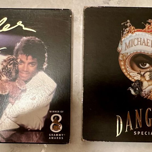 Michael Jackson Thriller and Dangerous CDs like new, special editions