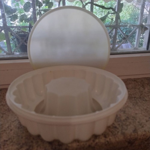 Tupperware mold with tray and lid for jelly and pilaf