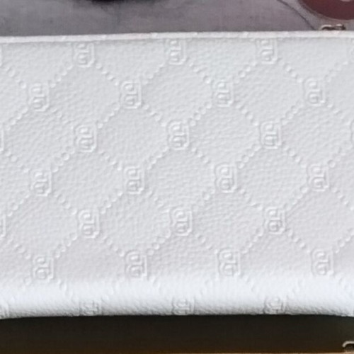 A To Z Greek wallet with multiple card slots, white