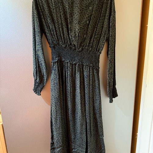 Zara midi dress leopard oil like new