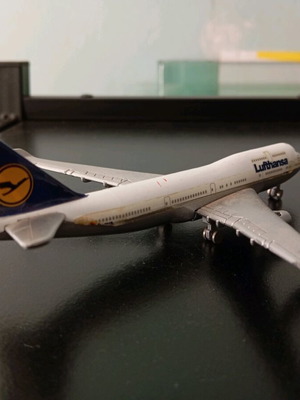 Boeing 747 μεταλλικό αεροπλανάκι μεταχειρισμένο με λογότυπο