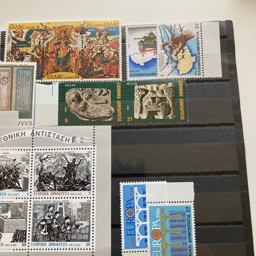 Greek stamp sets new, 7 complete series without hinge