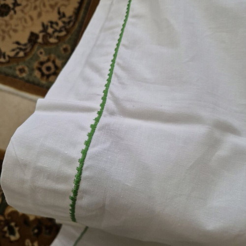 Bed sheets set of 3 for double bed, white, like new