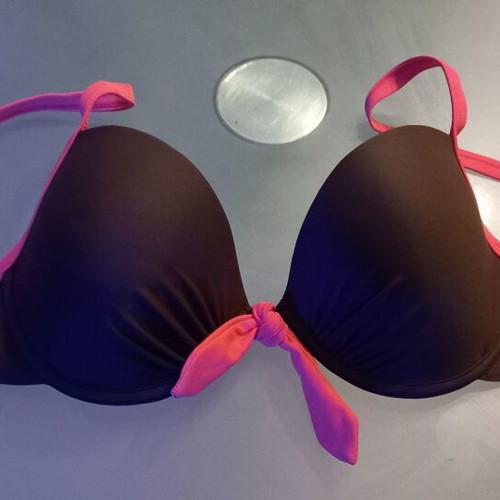 La Redoute Collections bikini top new 80D brown and pink