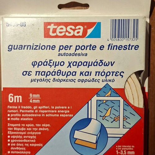 Tesa Aerostop Door Seal Foam Tape Pack of 3 Used