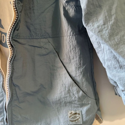 Zara Kids Reversible Beige-Blue Parka like new, size 104 cm