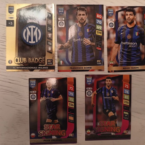 Adrenalyn XL 2025 Panini FIFA 365 Inter Cards like new