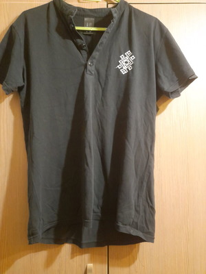 Men's short-sleeve t-shirt used, size Large, black