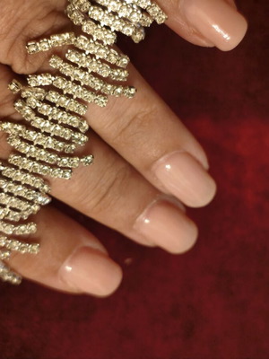 Bracelet with rhinestones like new, wavy design