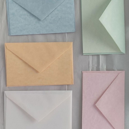 Set of 5 Pastel Cloud Cardstock with 5 Envelopes new
