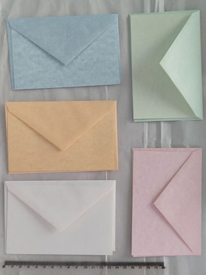 Set of 5 Pastel Cloud Cardstock with 5 Envelopes new